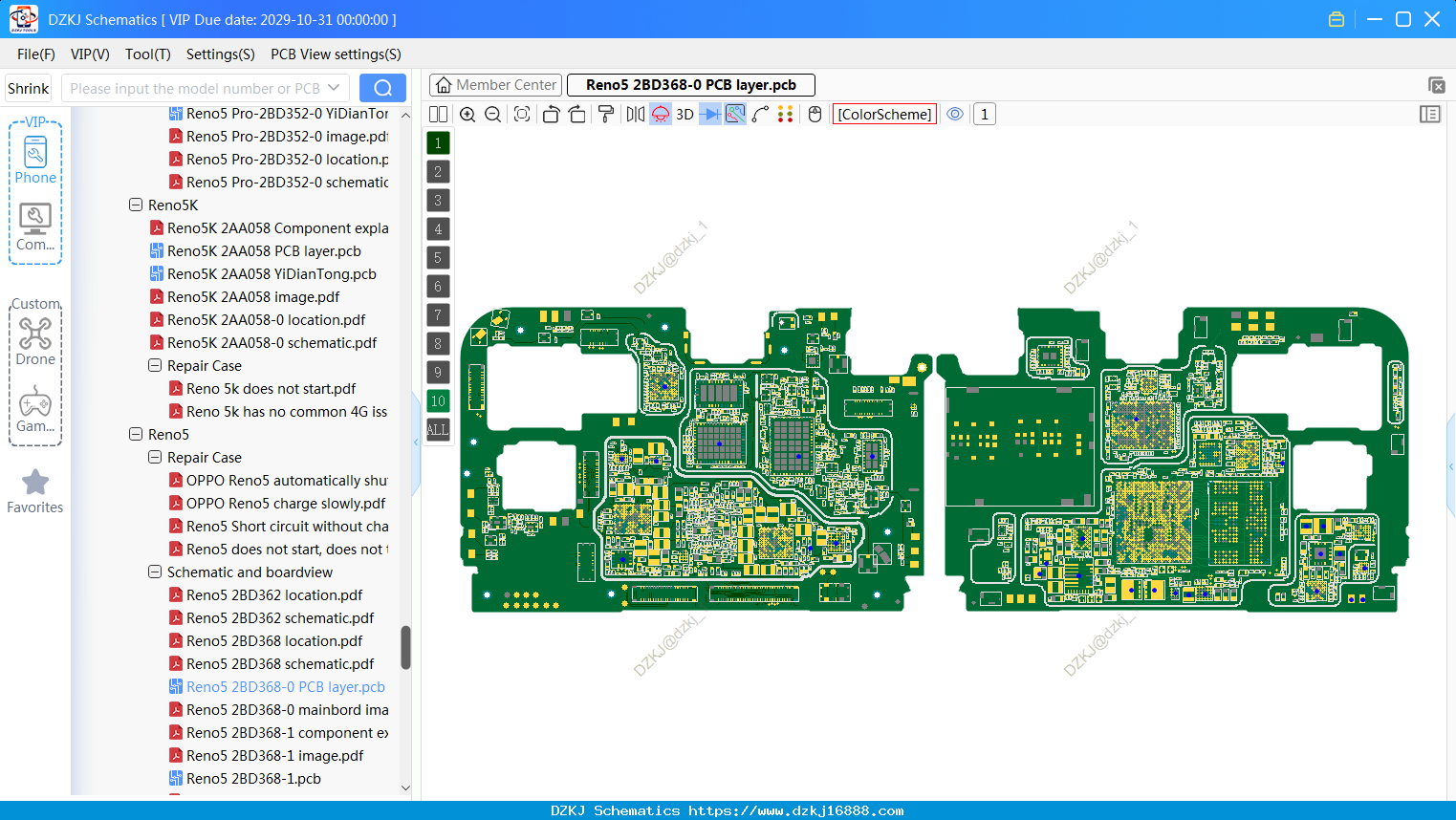 OPPO Reno5 2BD368-0 PCB Layer